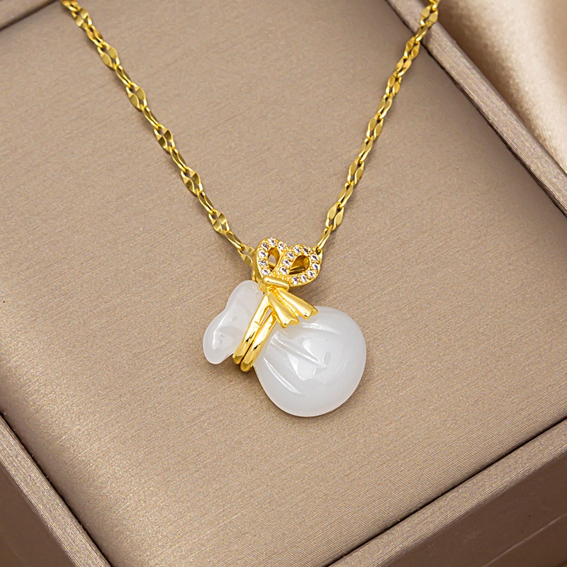 Vòng cổ dây kim loại đính hạt ngọc trai thời trang cho nữ