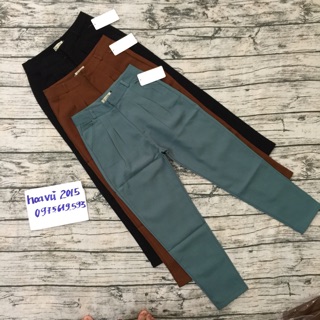 Quần baggy vải 2 ly