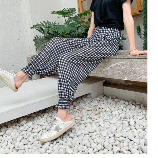 Quần baggy quần ống bo alibaba