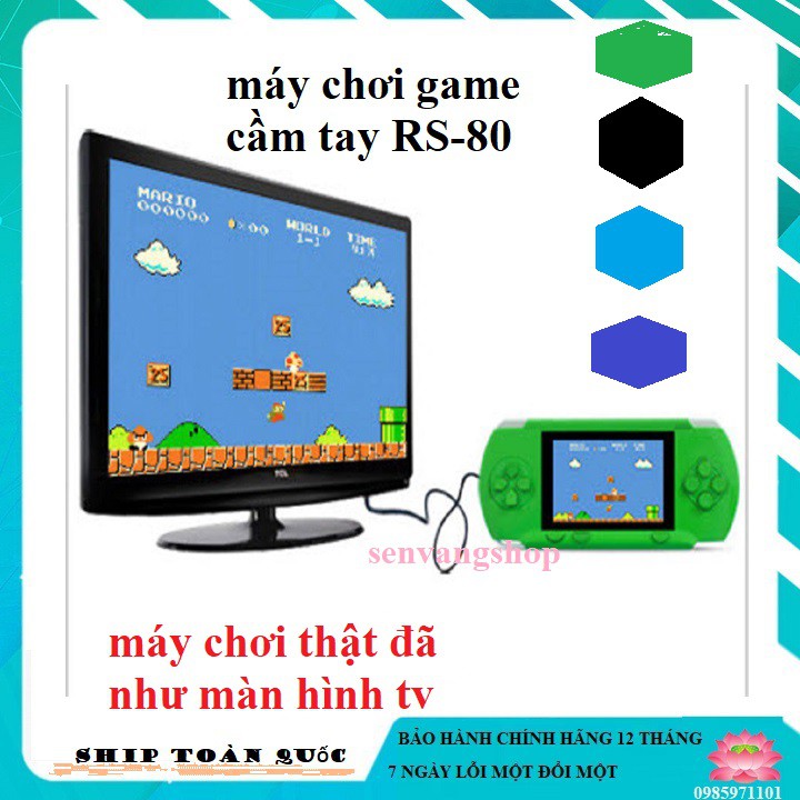 [Sẵn hàng] Máy chơi game cầm tay RS-80 với 280 trò chơi-Tặng kèm thẻ chơi game 20 in 1