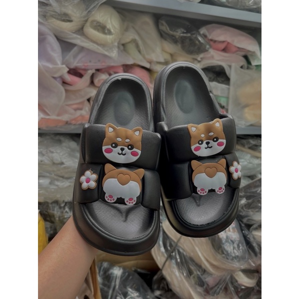 Dép quai ngang SHIBA nhún đế bánh mì chất siêu nhẹ, đi chơi đi biển thoải mái, hàng Quảng Châu cao cấp