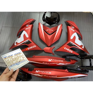 Áo Ex 150 đỏ nhám tem Movistar