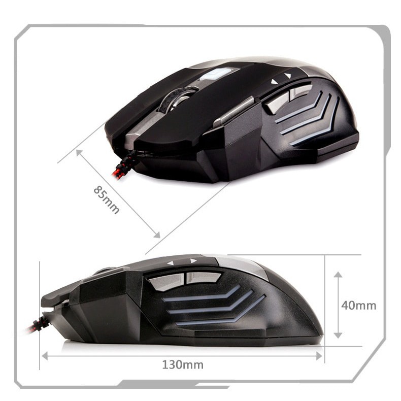 Chuột Chơi Game Có Dây Cho Game Thủ Dragon Backlit Glow 2400 DPI -dc1250 | WebRaoVat - webraovat.net.vn