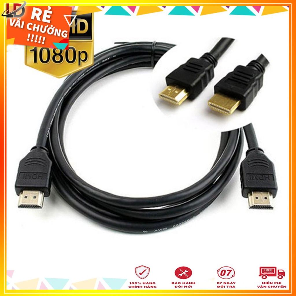 Cáp HDMI tròn dài 5m hỗ trợ fullHD 1080p