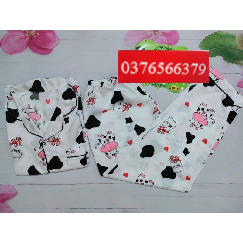 pijama tay cộc quần dài