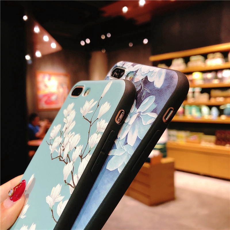 Compatible for Oppo A98 A38 A58 A78 A17 A17K A77S A57 2022 A16K A96 A76 A55 A95 A16 A74 A54 A15S A53 A93 A94 A5 A9 2020 A91 A31 A92 A52 A12 A3S A5S A7 A71 A1K Ốp điện thoại dập nổi hoa bảo vệ toàn diện cho