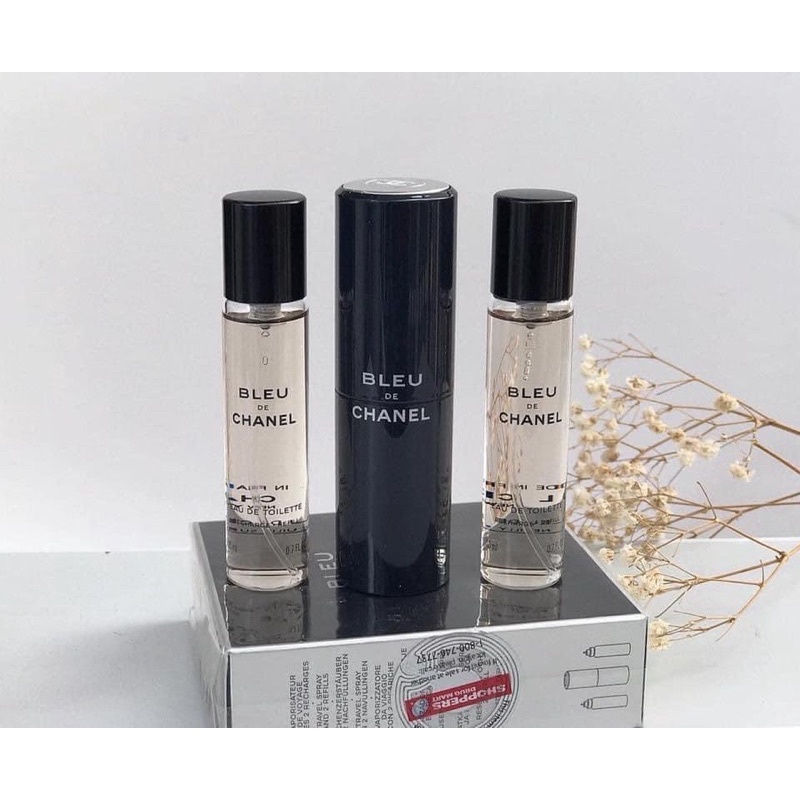Set 3 ống nước hoa Cha.nel Bleu EDT 3 * 20ml
