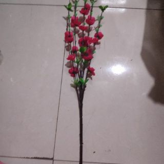 10 cành hoa đào giả