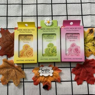 Combo 3 nước hoa nữ bỏ túi Enchantuer 18ml (vàng - xanh - hồng)