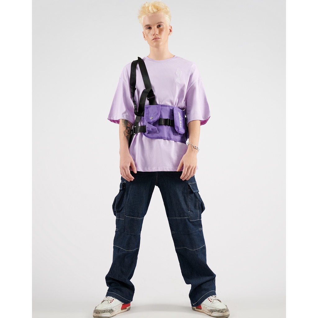 Áo thun THE NAI.X Unisex Who made who / Purple Light, Áo phông cotton nam nữ