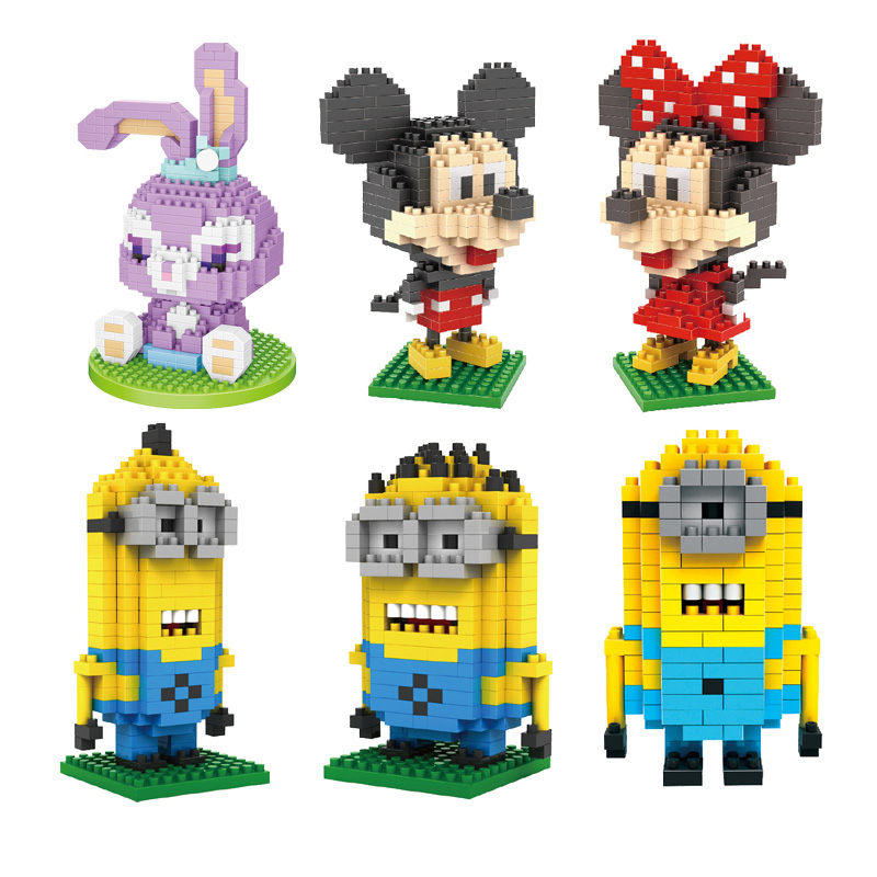 Bộ Lắp Ghép Khối Hoạt Hình Chengmei Mini  Đồ chơi lắp ráp Lego hạt nhỏ 3D phong cách Disney tiện dụng trang trí/giáo dục trẻ em