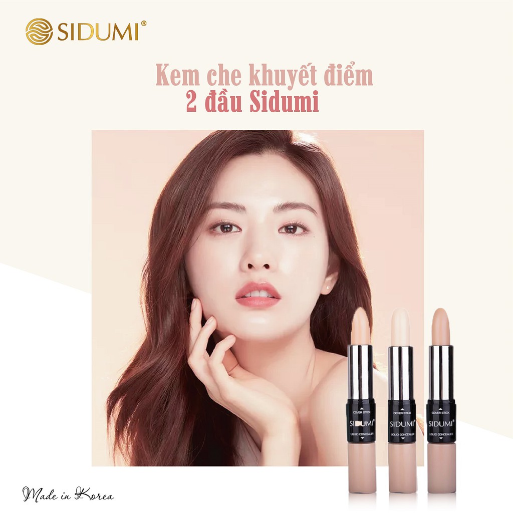 Kem Che Khuyết Điểm 2 Đầu Sidumi - Sidumi Cover Stick Liquid Concealer SDM CK305