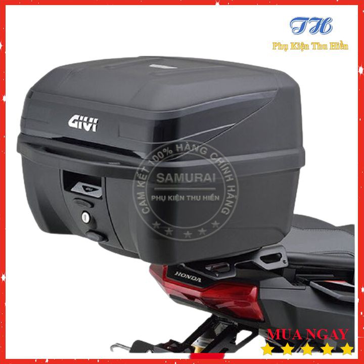 Thùng Sau Givi 32 Lít B32NB Viền Đen Sang Trọng Hàng Chính Hãng BH 2 Năm