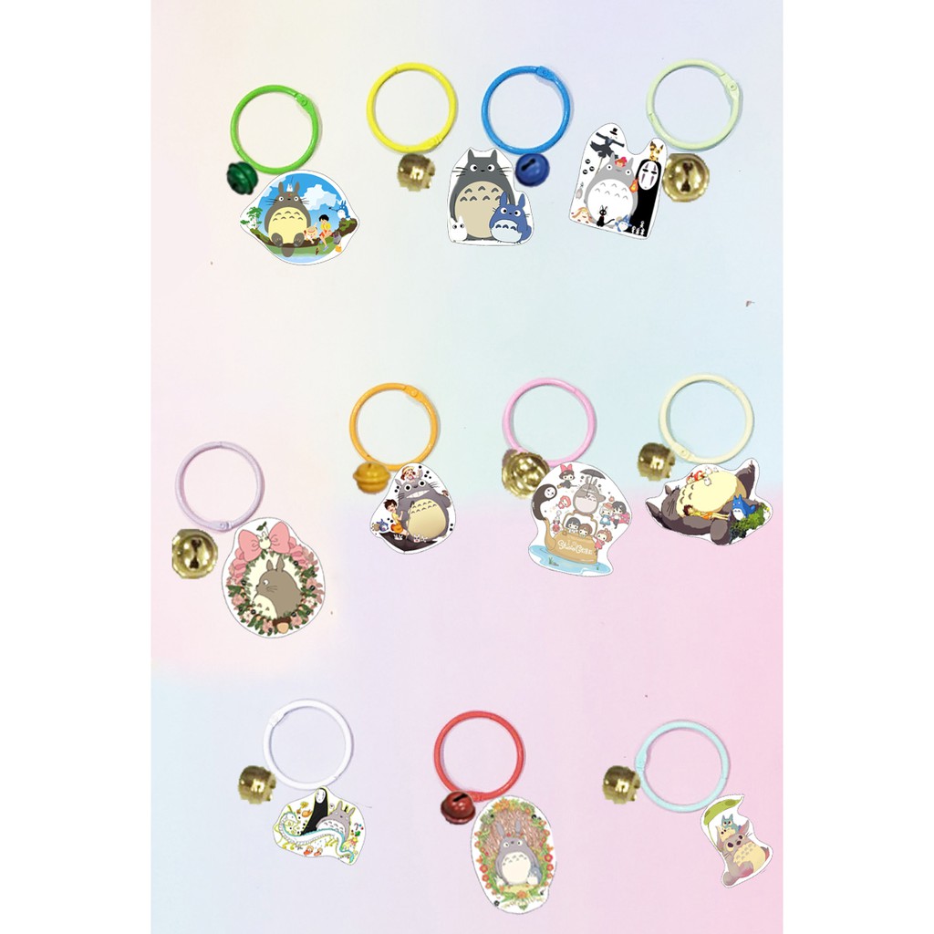 Móc khoá totoro dẹt vòng MKI10 móc khoá cute móc khoá dễ thương