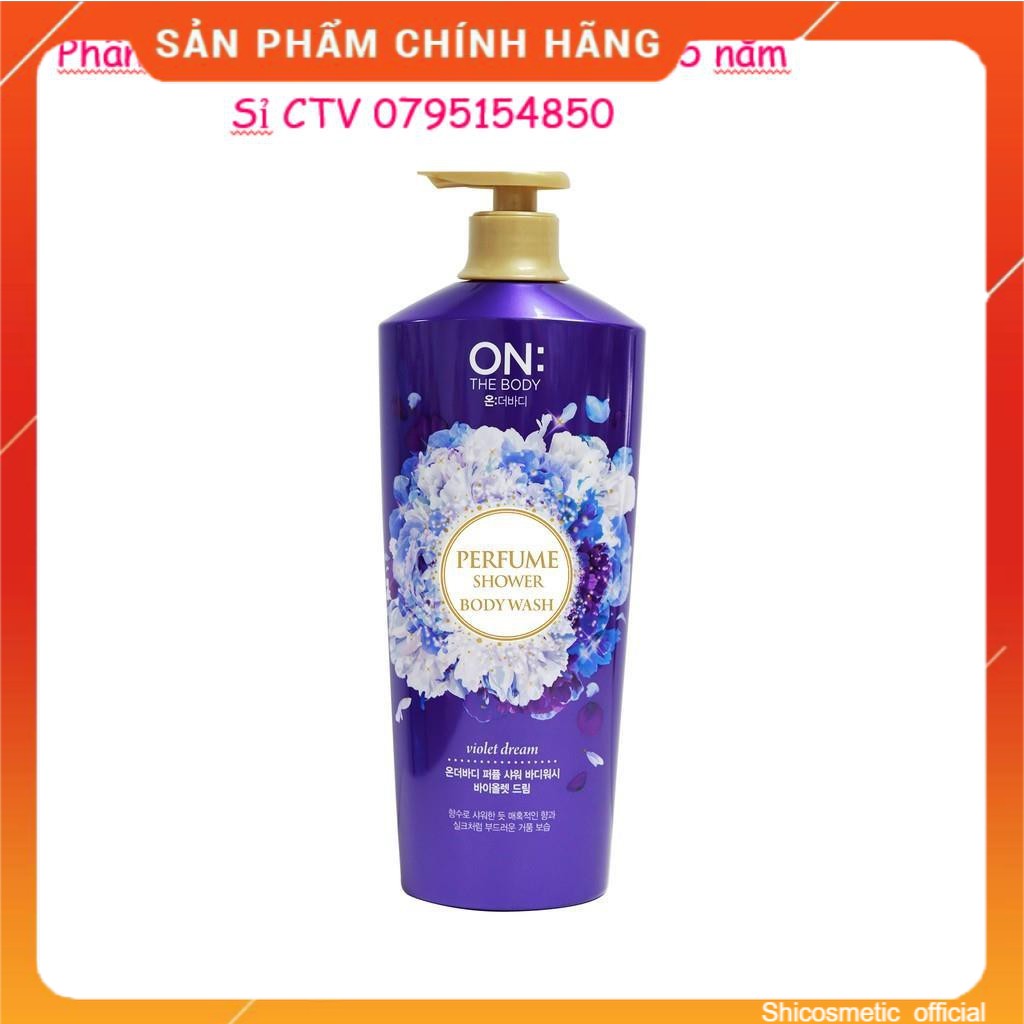 Sữa tắm dưỡng ẩm hương nước hoa On: The Body Perfume Violet Dream 1000g