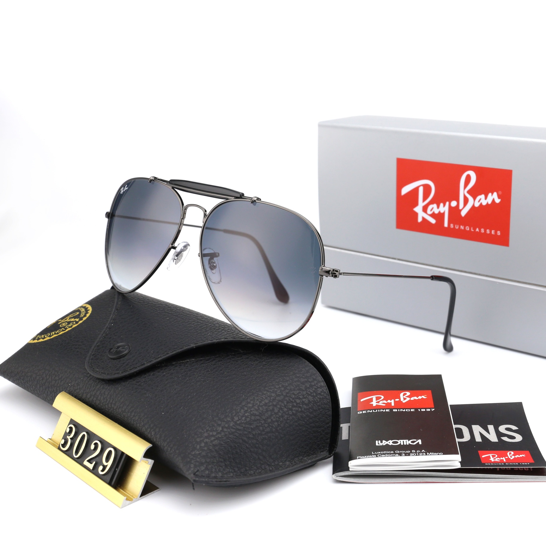 Aviator Ray-Ban_ chính hãng Kính râm 2021 Thời trang Hàn Quốc mới Kính râm nam nữ một mảnh Cặp đôi hợp thời trang Du lịch ngoài trời Kính râm lái xes