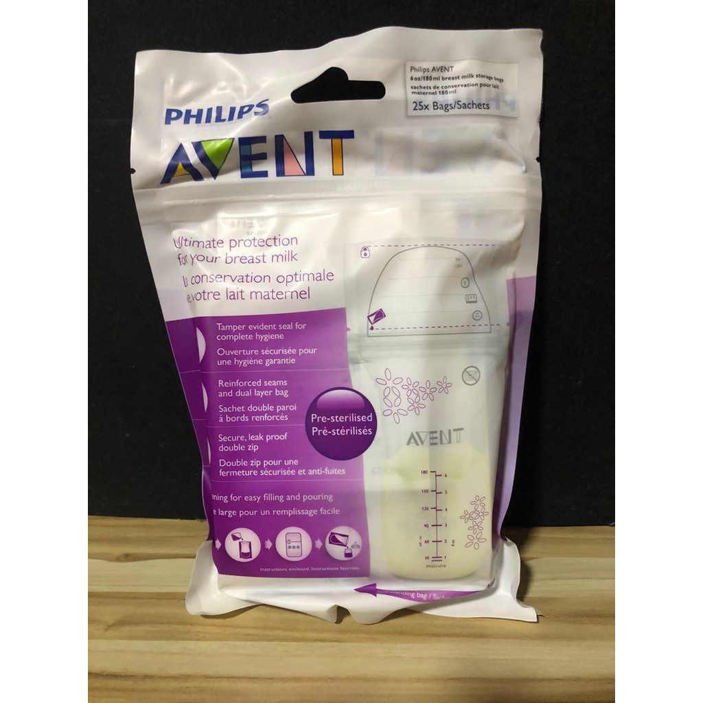 Túi trữ sữa 180ml Philips Avent SCF603 - Set 25 túi