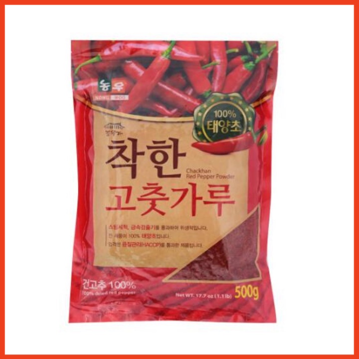 Ớt Bột Hàn Quốc Nhập Khẩu Làm Kim Chi Loại 500g