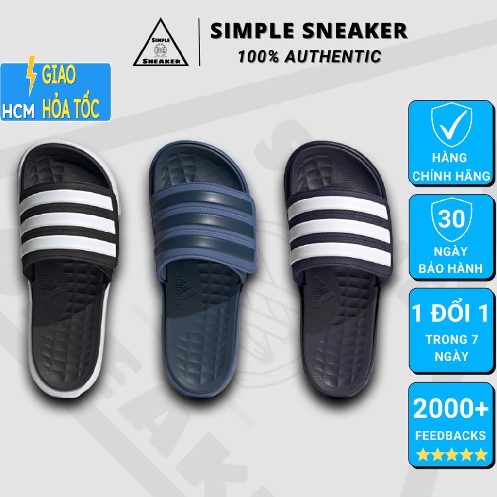 Dép Adidas Duramo FREESHIP Dép Duramo Quai Dán Chính Hãng - Adidas Duramo SL Slides Chuẩn Auth - Simple Sneaker