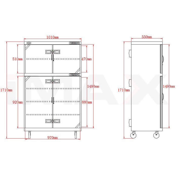 TỦ CHỐNG ẨM CAO CẤP DRY CABI DHC1000L, 1000 LÍTHàng chính hãng