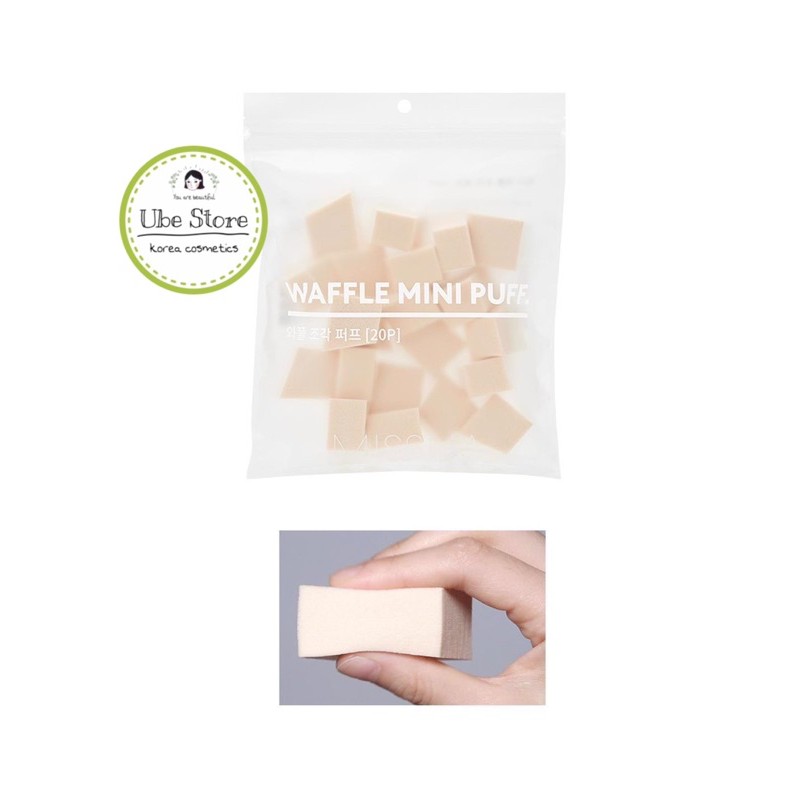 TÁCH LẺ 1 PUFF TÁN NỀN MISSHA WAFFLE MINI PUFF (20P)