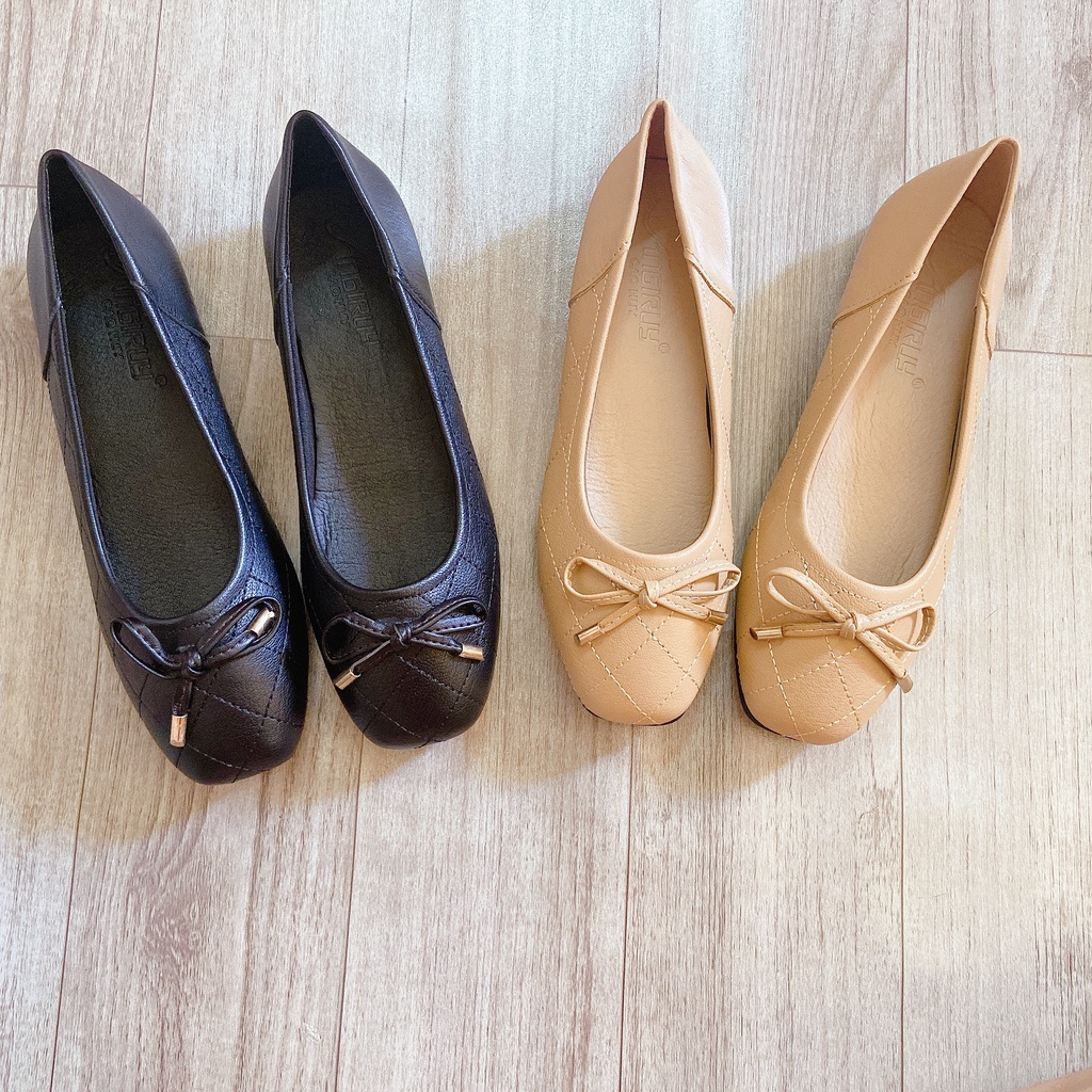 Giày bệt nơ nhỏ siêu mềm/ giày búp bê nữ (ẢNH THẬT) cao cấp PUNSHOES phong cách Hàn Quốc.