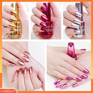 【Oneworld】Sơn móng tay hiệu ứng kim loại tráng gương dung tích 18ml chất lượng cao 