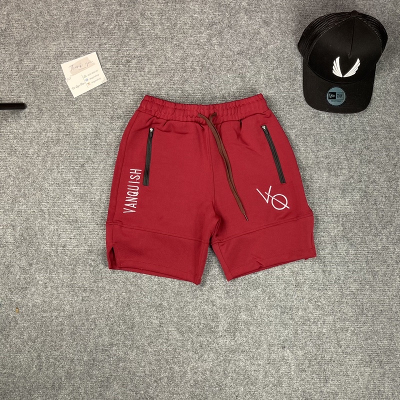 Quần thun nam thể thao DO GYM SHOP logo thêu, thun poly 4 chiều thoáng mát