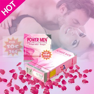 Bao cao su Power Men Super Thin Longer hộp 12 BCS siêu mỏng chống xuất tinh sớm cho Nam