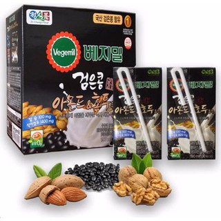 Sữa đậu đen hạnh nhân óc chó thùng 16 hộp