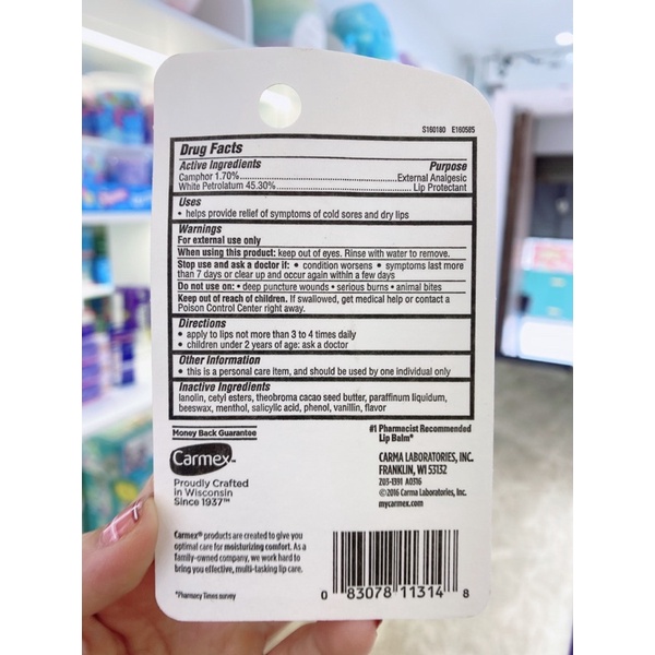 SON DƯỠNG MÔI CARMEX MỸ, hàng săn sale chính hãng từ Mỹ, authentic 100%