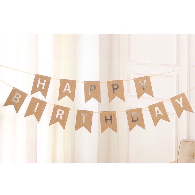 Dây chữ HAPPY BIRTHDAY đuôi cá