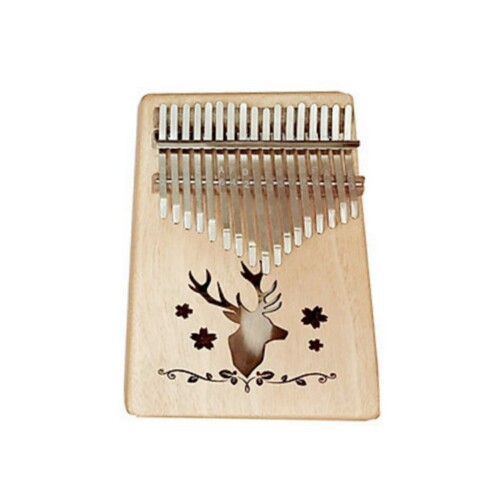 Đàn Kalimba 17 phím WOIM Gỗ Tuần Lộc Tặng kèm kèn Kazoo