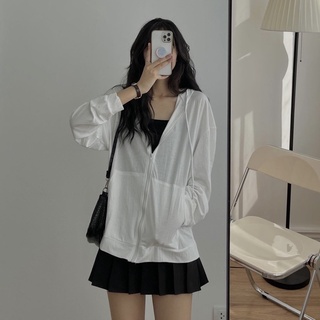 Hoodie zip vải cotton