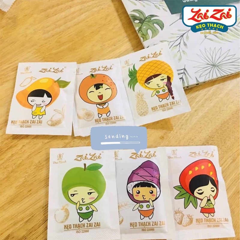 Thạch zaizai Đức Hạnh hương vị trái cây ngọt ngào, thạch rau câu zaizai giòn dai từ thiên nhiên