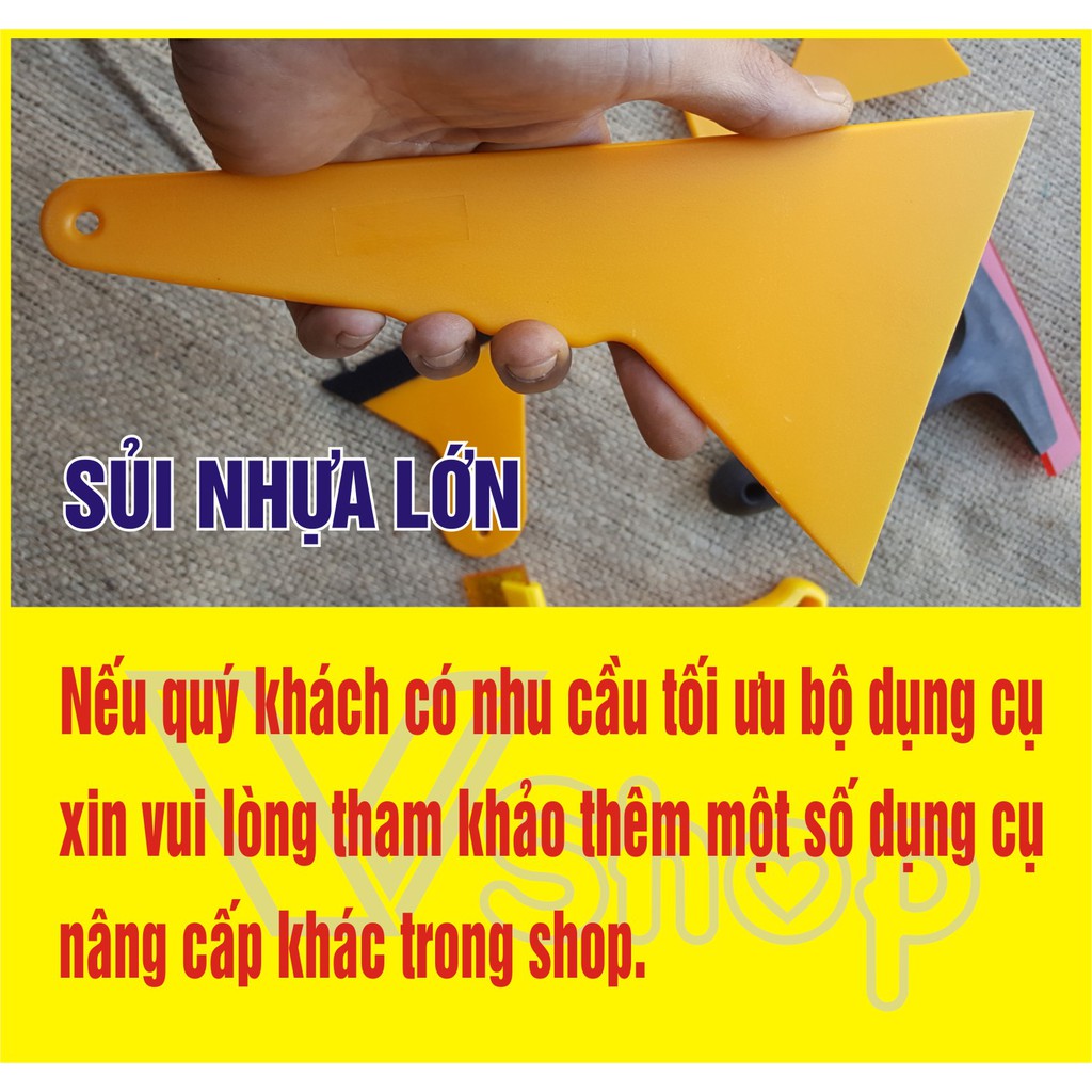 Bộ dụng cụ dán phim cách nhiệt, dán decal. kính ôtô