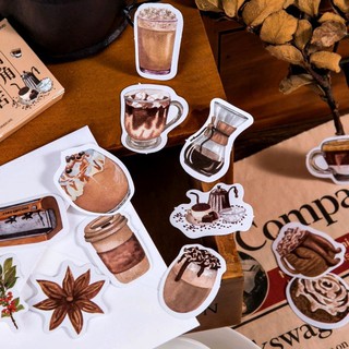 Nhãn dán/Sticker hộp - Corner Cafê