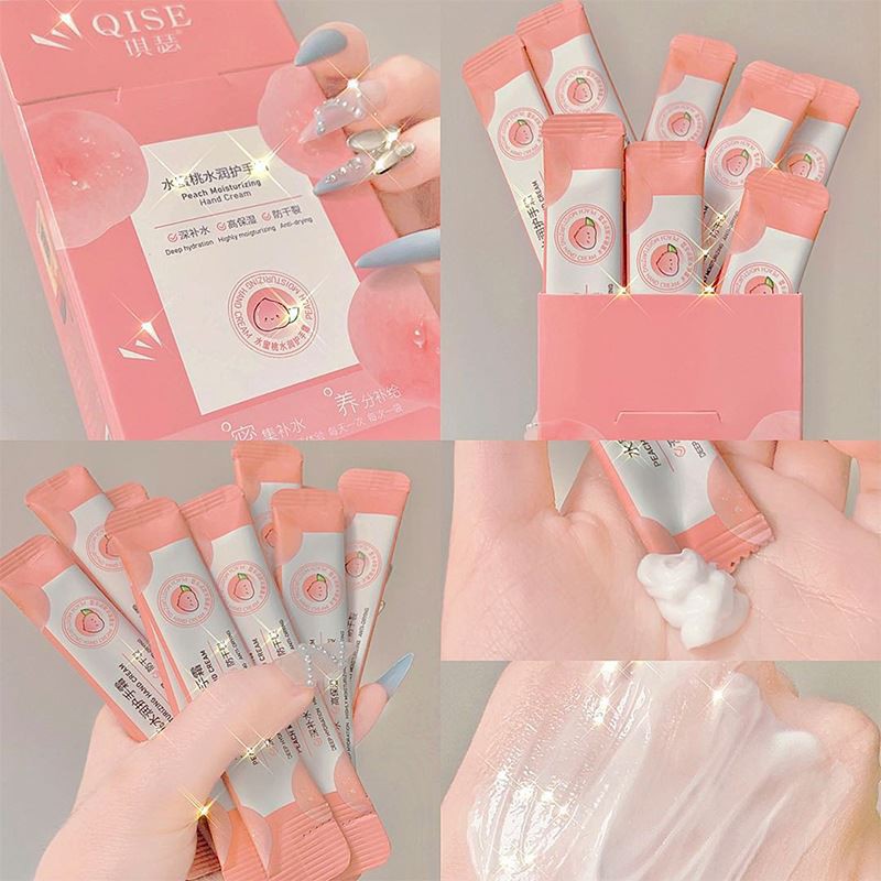 Mặt Nạ Kem Dưỡng Qise peach Hand Cream Ủ Tay TRẮNG DA CHỐNG LÃO HÓA GIẢM NHĂN VÙNG TAY Nội Địa Trung