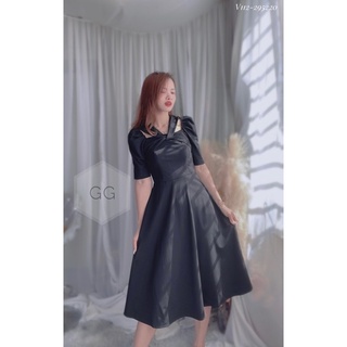 Váy Cổ Yếm Bầu Cho Con Bú D41 Gao Gao Thiết Kế Sang Trọng Lịch Sự Váy Mở Cho Con Ti