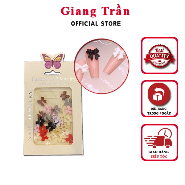 Set charm nơ siêu xinh trang trí móng