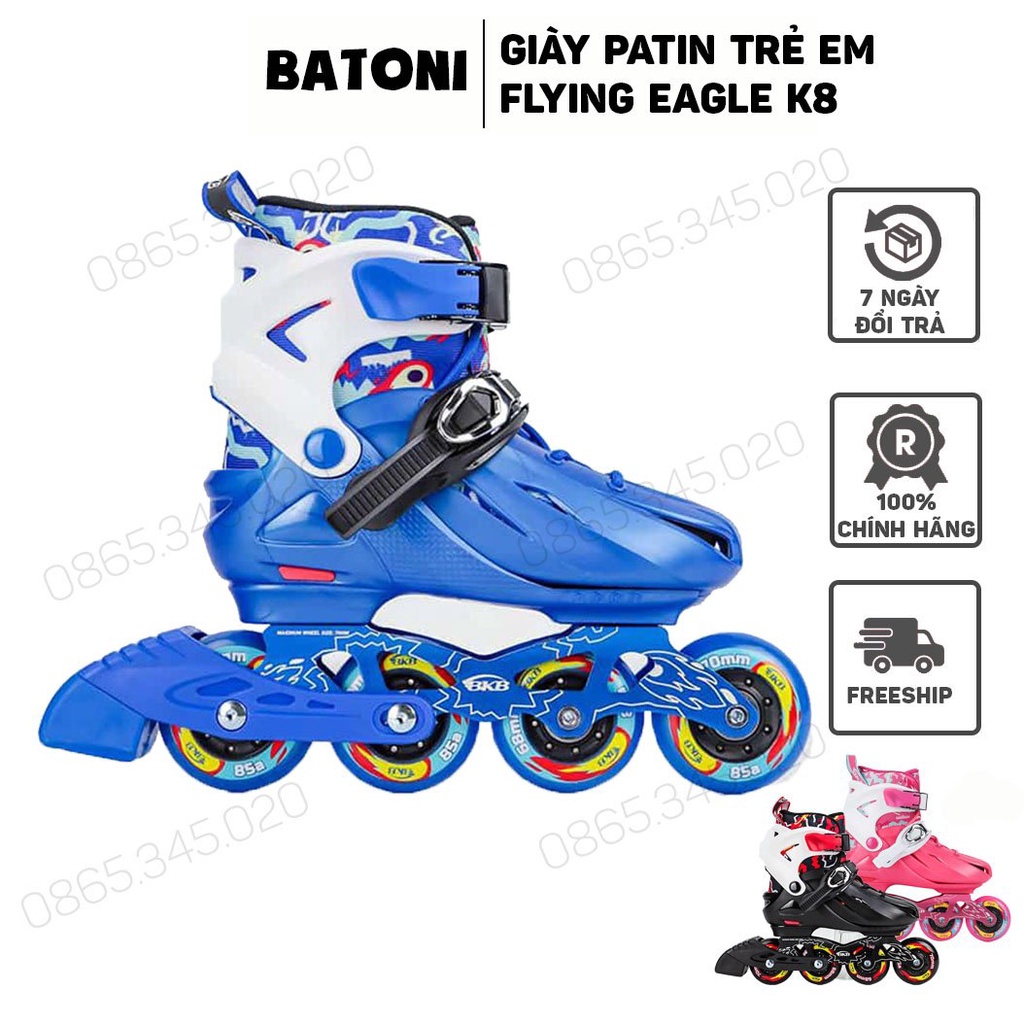 Giày patin trẻ em Flying Eagle K8 - hàng chính hãng