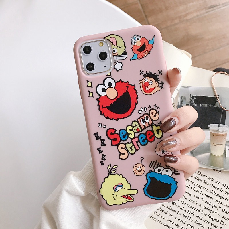 Ốp điện thoại silicone mềm phong cách phim Sesame Street dễ thương cho iPhone 11 Pro Max XS XR X iPhone 6 6s 7 8 Plus | BigBuy360 - bigbuy360.vn