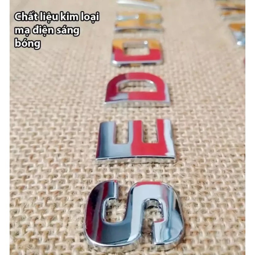 Chữ Và Số Kim Loại 2,5CM Dán Trang Trí dán xe -Decal kim loại hình bảng chữ cái 3D | BigBuy360 - bigbuy360.vn