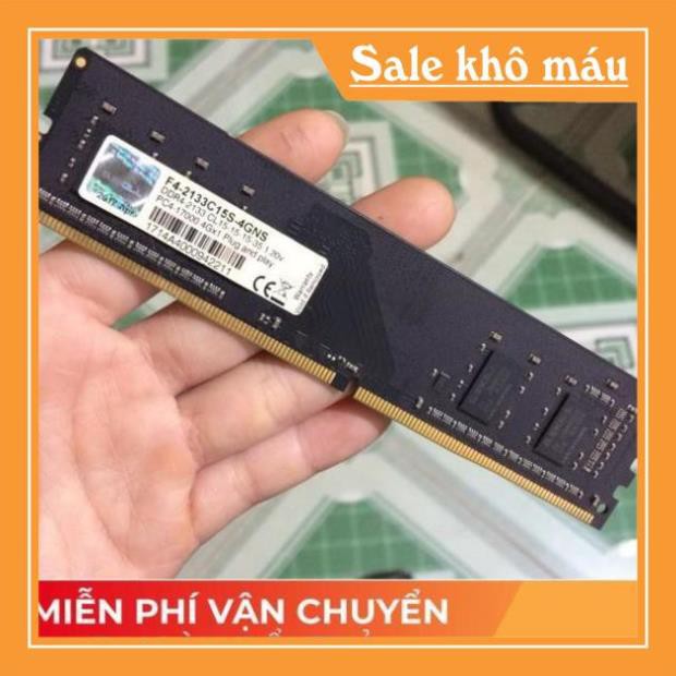 hàng chính hãng -  Ram GSKill DDR4 4GB bus 2133MHz TẶNG TÍP KEO TẢN NHIỆT CHO CPU