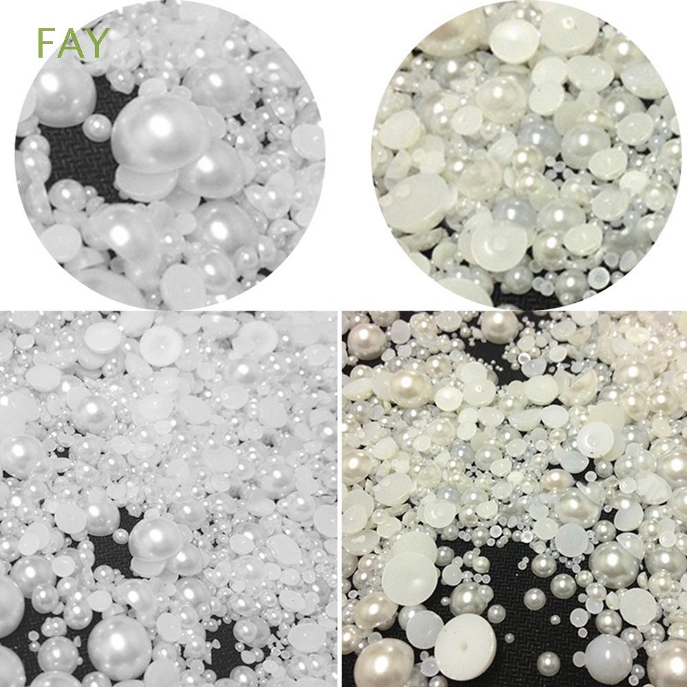 Bộ 1000 viên ngọc trai nhân tạo nhiều kích cỡ dùng trang trí phong cách thủ công