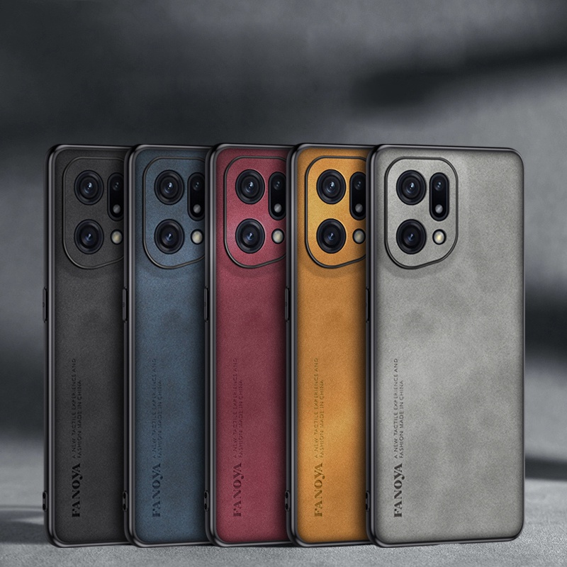 Ốp Điện Thoại TPU Mềm Phối Da PU Sang Trọng Cho OPPO Find X5 Pro/OPPO Find X3 Pro