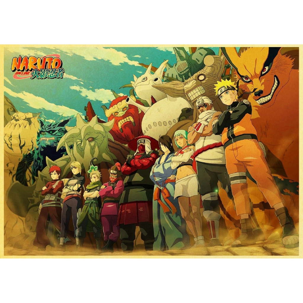 Tranh Treo Tường Trang Trí Nội Thất Hình Nhân Vật Trong Naruto