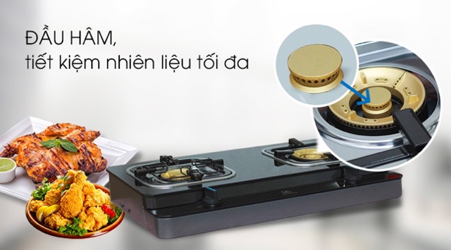 Bếp gas Electrolux ETG728GKR - Hàng trưng bày 99% , tặng kèm DÂY GAS-BH 24 tháng