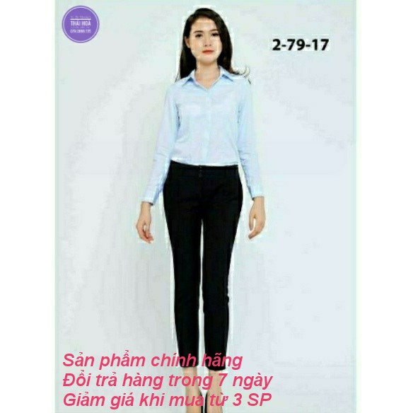 Quần Tây 9 Tấc Thái Hòa Màu Đen Mã 2-79-17