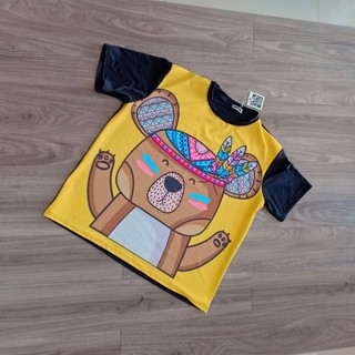 áo thun bigsize nam nữ[gấu thổ dân] KY41